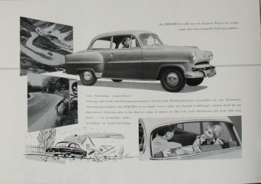 Opel Olympia Rekord Modelprogram 1953 Carbrochure (8218)