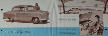 Opel Rekord Modelprogram 1955 Carbrochure (8228)