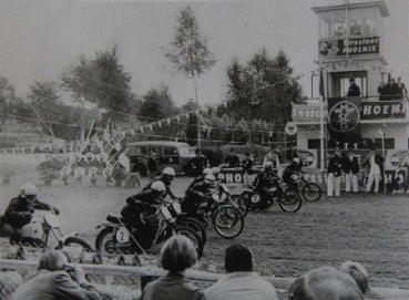 Motorbikerace Racingstart Nuerburgring 1960 original photo (7389)