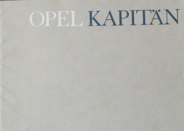 Opel Kapitän Modelprogram 1964 Carbrochure (8246)