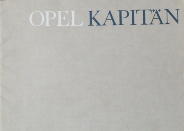 Opel Kapitän Modellprogramm 1964 Automobilprospekt (8246)