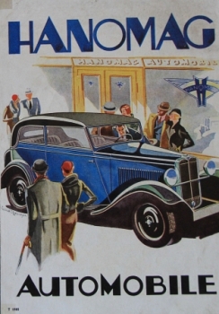Hanomag Modellprogramm 1928 Automobilprospekt (7419)