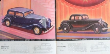 Chevrolet Six Modelprogram 1933 Carbrochure (2251)