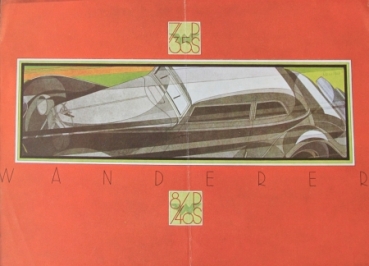Wanderer 7/35 PS Modellprogramm 1933 Reuters Zeichnungen Automobilprospekt (7422)