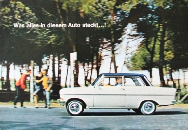 Opel Kadett Modelprogram 1962 Carbrochure (8258)