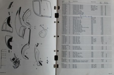 Volkswagen Beetle Transporter 1964 Sparepart-list (2249)