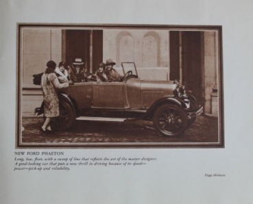 Ford A Modelprogram 1928 "A new kind of motor-car beauty" Carbrochure (4837)