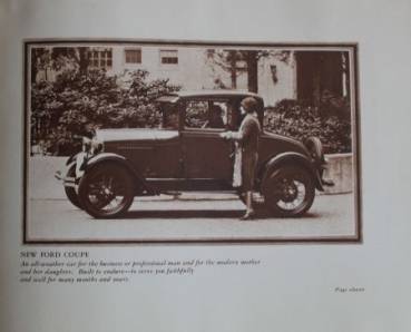 Ford A Modelprogram 1928 "A new kind of motor-car beauty" Carbrochure (4837)