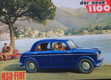 Fiat NSU Model 1100 Automobilprospekt 1954 (7447)