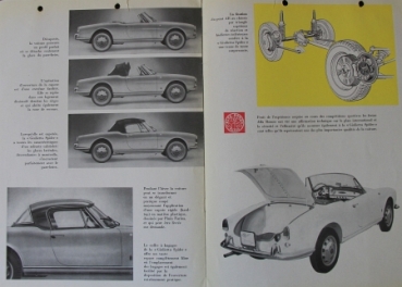 Alfa Romeo Giulietta Spider Veloce Modelprogram 1960 Carbrochure (7451)
