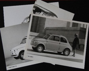 Fiat 500 D 1967 vier Werksfotos (7460)