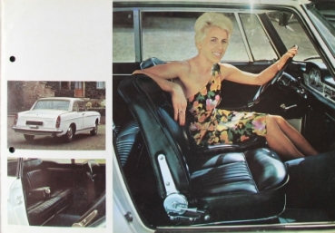 Peugeot 404 Convertible Coupe Super Luxe Modelprogram 1967 Carbrochure (4296)