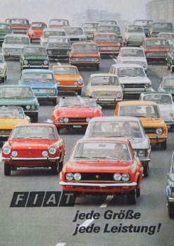 Fiat Modelprogram 1971 Carbrochure (7486)