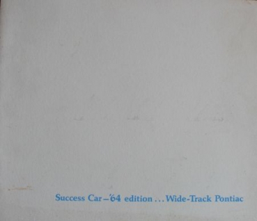 Pontiac Modelprogram 1964 "Success Car Edition" Carbrochure (2268)