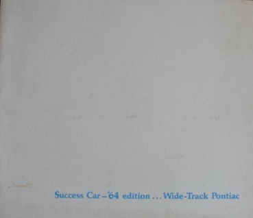 Pontiac Modellprogramm 1964 "Success Car Edition" Automobilprospekt (2268)