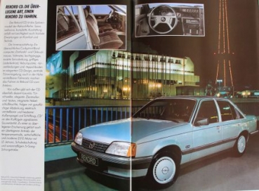 Opel Rekord Modelprogram 1983 Carbrochure-Convolute (2057)