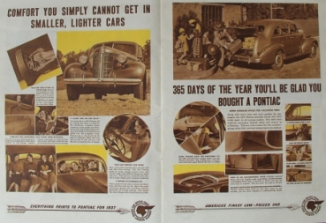 Pontiac Modelprogram 1937 Carbrochure (8026)