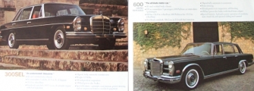 Mercedes-Benz Modelprogram USA 1969 Carbrochure (7534)