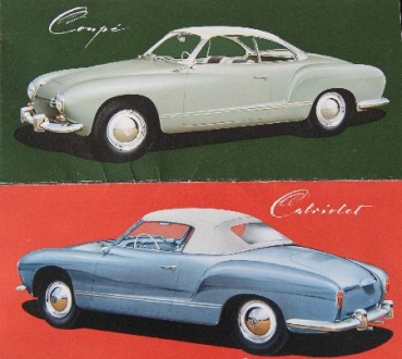 Volkswagen Karmann-Ghia Modelprogram 1958 Carbrochure (7540)