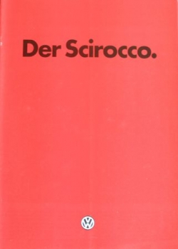 Volkswagen Scirocco Modelprogram 1985 Carbrochure (2137)