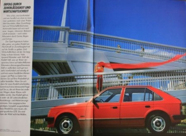 Opel Kadett Modelprogram 1983 Carbrochure (2133)