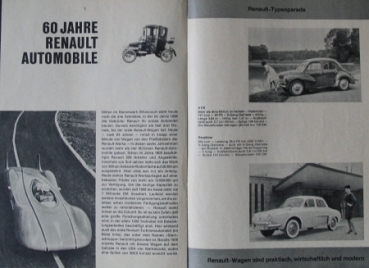 Renault Modelprogram 1960 Carbrochure (7277)
