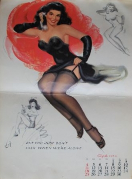 Studio Sketches Pin-up Calendar 1954 Marilyn Monroe (1847)