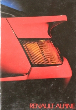 Renault Alpine A 310 Modelprogram 1982 Carbrochure (7284)