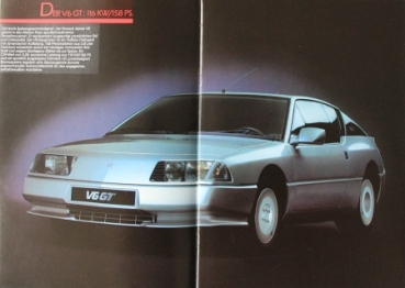 Renault Alpine A 310 Modelprogram 1982 Carbrochure (7284)