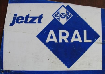 BV Aral Blechschild 1955 "Jetzt Aral" (2205)