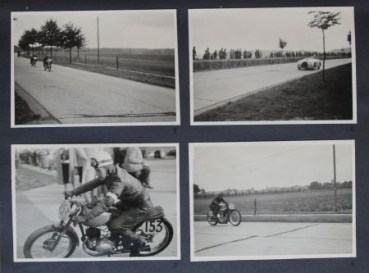 Motorbike-Racingsport 1951 Photoalbum with 110 original photos (1117)