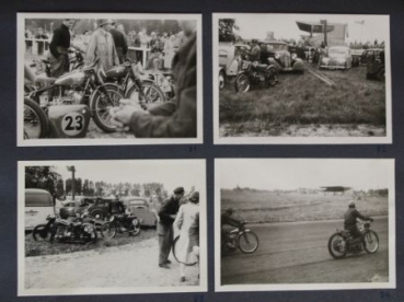 Motorbike-Racingsport 1951 Photoalbum with 110 original photos (1117)