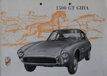 Ghia 1500 GT Automobilprospekt 1962 (7609)