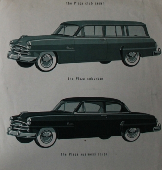 Plymouth Modellprogramm 1954 Automobilprospekt (8004)