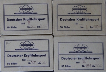 "Deutscher Kraftfahrsport" 1939 Motorsport-Sammelbilder zu Band II in Umschlägen (1166)