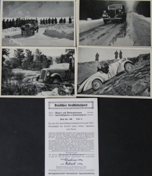 "Deutscher Kraftfahrsport" 1939 Motorsport-Sammelbilder zu Band II in Umschlägen (1166)