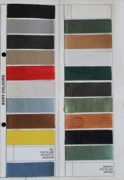 MP Lafer Modelprogram 1978 Color + Upholstery Carbrochure (1045)