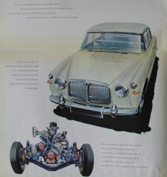 Rover 3 Litre Saloon Modelprogram 1960 Carbrochure (4135)