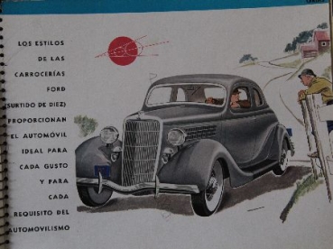 Ford V8 Modelprogram 1935 Dealer-Prestige-Carbrochure (7663)