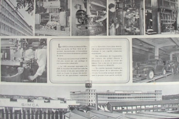 Simca Modelprogram 1947 Carbrochure (7616)