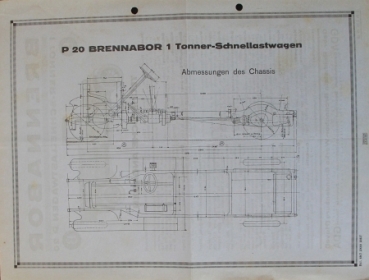 Brennabor 1 tons P 20 Pick-up Truck Modelprogram 1927 Truckbrochure (7730)