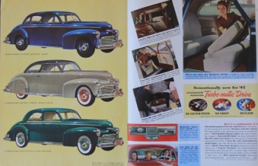 Studebaker Modellprogramm 1942 Automobilprospekt (7322)