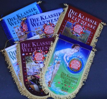 Techno-Classica Essen Flags  2008-2018 "Die Klassik Weltmesse" 6 Advertising-flags  (1810)