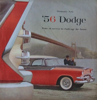 Dodge Modellprogramm "Dramatic new" 1956 Automobilprospekt (7827)