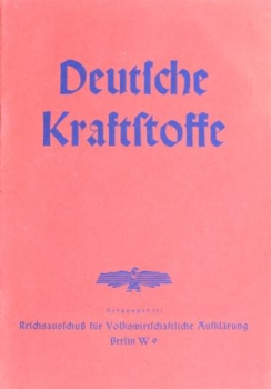 Boehmer "Deutsche Kraftstoffe" Kraftstoff-Technik 1938 (1782)