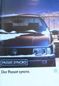 Volkswagen Passat Syncro Modelprogram 1991 Carbrochure (2020)