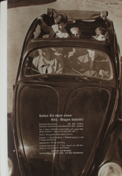 Volkswagen KdF "KdF Urlaub" 1939 Society-Magazine (7516)
