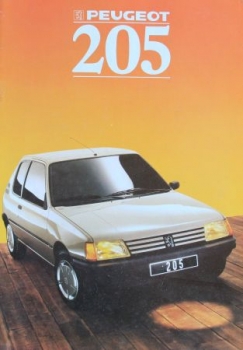 Peugeot 205 Modelprogram 1988 Carbrochure (2032)