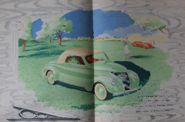 Ford Matford 1938 "La Revue" Automobilprospekt (7880)