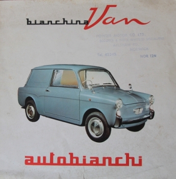 Autobianchi Bianchina Van 1962 Automobilprospekt (7891)